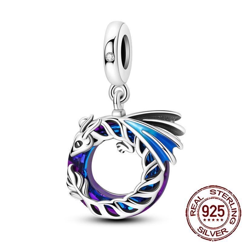 New Charms Copper Cute Animal Pets Charm Beads Fit Snake Chain Bracelet Necklace Women Diy Jewelry