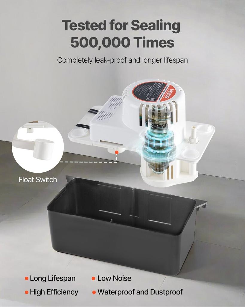 Kondensatablasspumpe Automatische Kondensatpumpe 1/50 PS 65 GPH 4,57 m Förderhöhe