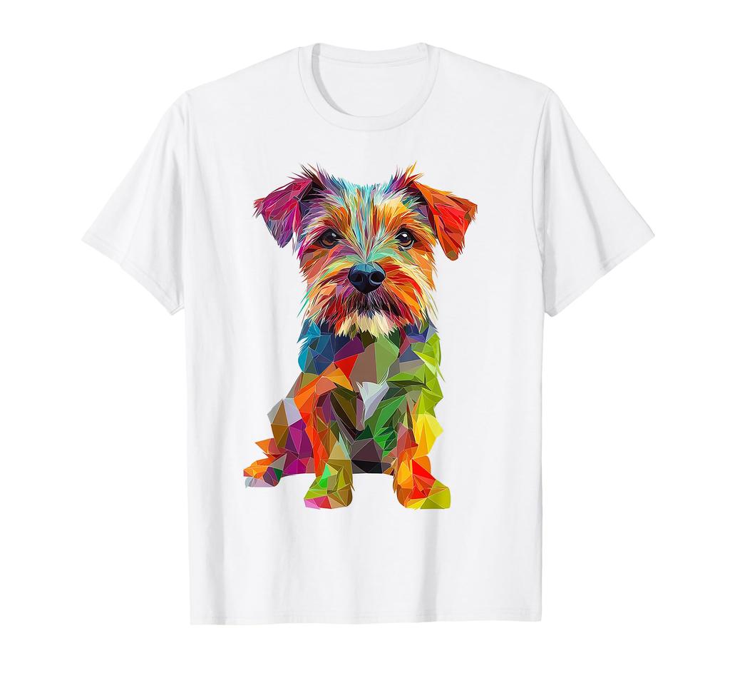Norfolk Terrier Dog Pet Artwork Colorful Norfolk Terrier T-Shirt