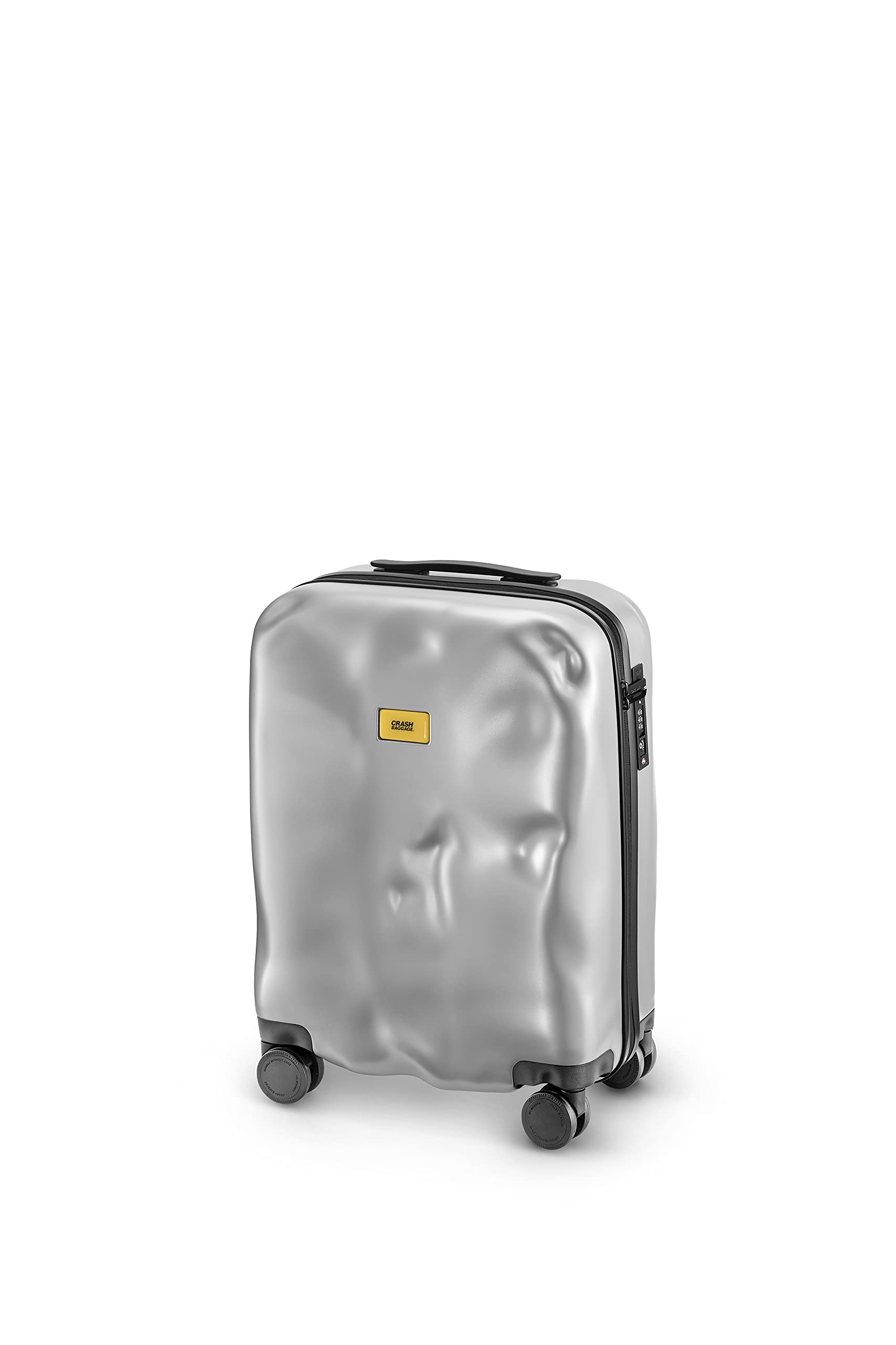 

Crash Baggage Icon 35L Small Suitcase, Lightweight, Carry-On, Travel Suitcase, CABIN, Silver, cb161-21