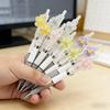 12Pcs Cute Tulip Neutral Pen 0.7mm Quick Drying Student Notes Neutral Pen Stationery Writing Pen Kawaii School Supplies