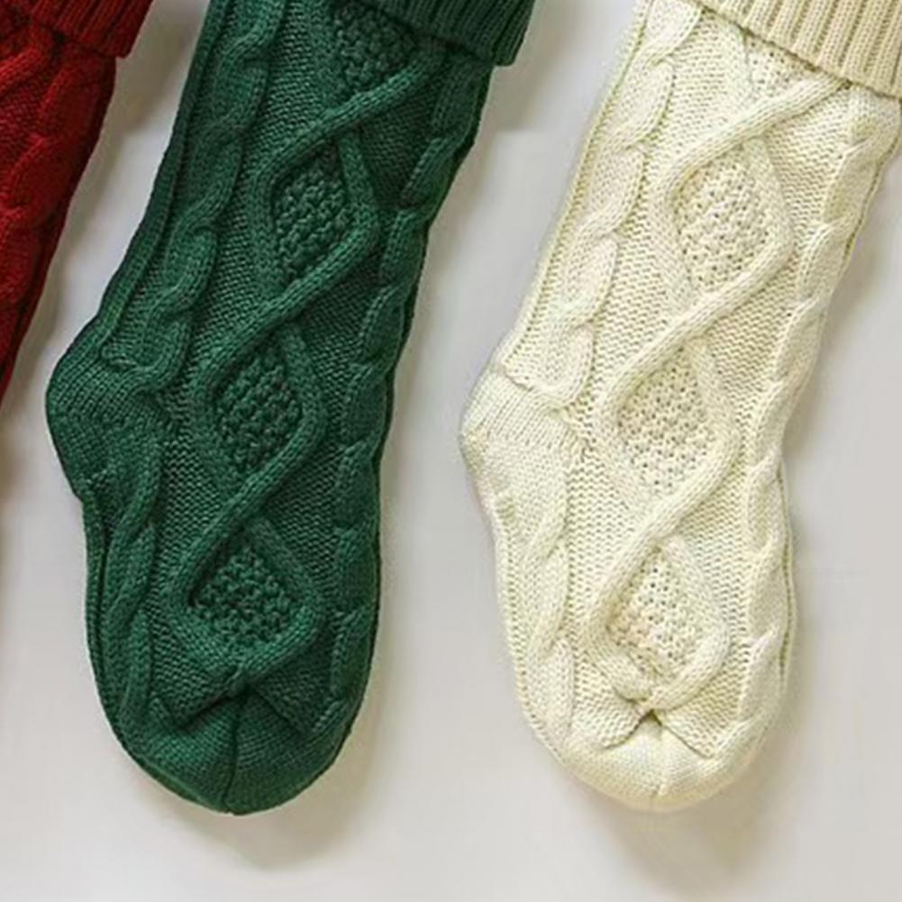 Christmas Stockings 20 Inch Large Cable Knit Stockings Fireplace Hanging Goodie Bags For Xmas Tree Holiday Home Decor Ornament