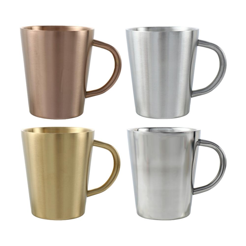 Double Wall Portable Anti-scald Kitchen Drinkware Mug Coffee Mug Water Mugs Cup Beer Cup
