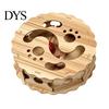 Mental Stimulation for Cats Interactive Cat Toy with Rolling Balls, Durable Density Board Scratching Wooden Ball Toys Toy, Anxiety Relief Maze