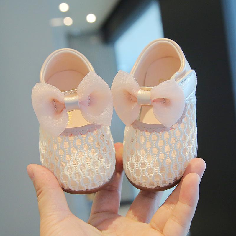 

Baotou Slip-on Breathable Casual Shoes with Hollow Design and Soft Sole - Girls Shoes 15 розовый