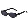 1PC Vintage Oval Sunglasses Women Luxury Brand Designer Small Oval Sun Glasses Retro Black Red Glasses Ladies UV400 Eyewear