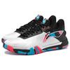 Li Ning SE Synthetic Leather Slip Resistant Abrasion Resistant Breathable Low Top Badminton Shoes Unisex AYZS014-4