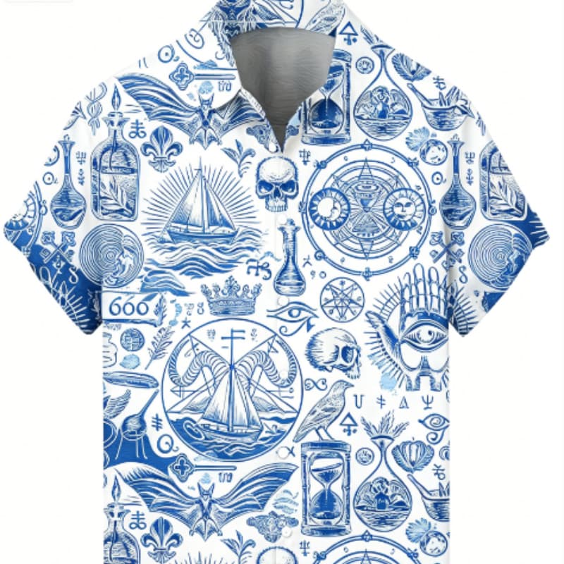 

Men s short-sleeved casual summer top, ideal for vacation wear and outdoor activities M