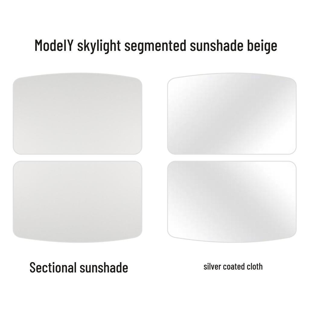 Tesla Model Y Sunroof Sunshade Split - Interior Sky Screen Protection