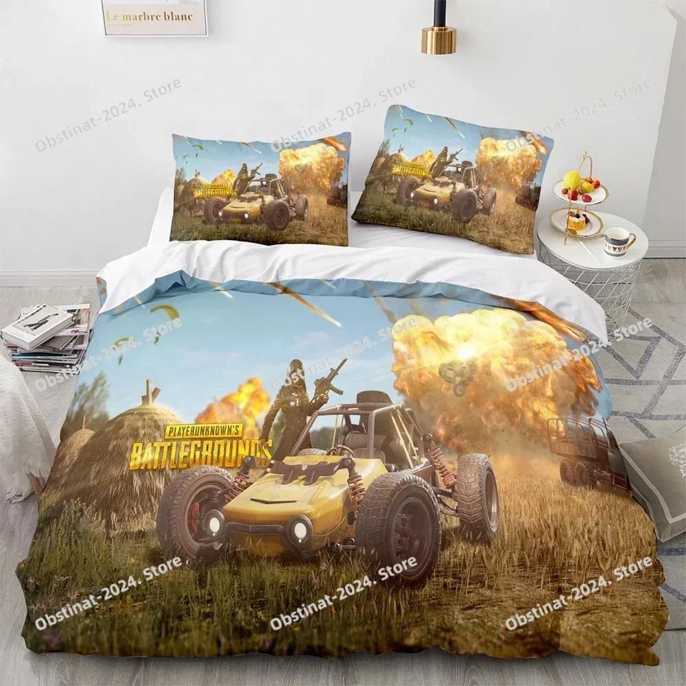 PUBG Bettwäsche Set Einzelbett Twin Full Queen King Size Spiel PUBG Bett Set Aldult Kinder Schlafzimmer Bettbezug Sets Weicher Druck Männer Frauen
