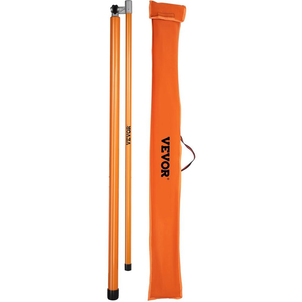 Load Height Measuring Stick, 20\' Sturdy Fiberglass Truck Height Stick with Adjustable Pole, Non-conductive Truck Height Measuring Stick with Carrying