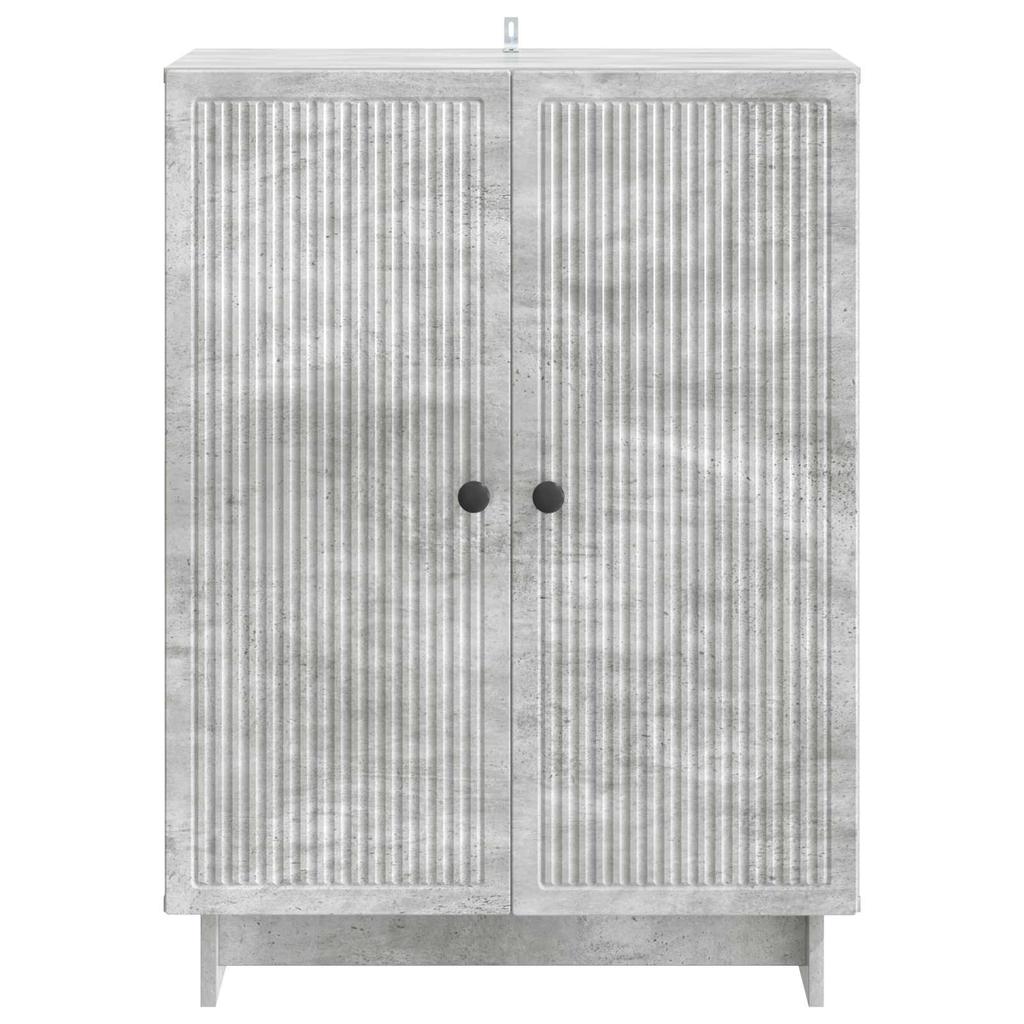 Sideboard Concrete Grey 66 x 34.5 x 90 cm Engineered Wood