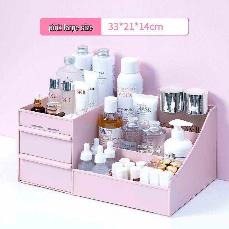 Drawer-Style Makeup & Skincare Organizer with Multi-Grid Compartments