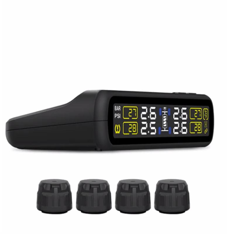 

CAREUD Solar TPMS T881 Монитор давления в шинах 4 внешних датчика давления в шинах Беспроводная сигнализация Система безопасности