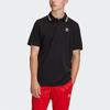 Adidas Originals Trefoil Casual Sports Breathable Embroidered Collar Short Sleeve Polo Shirt Men Tops Black FM9952
