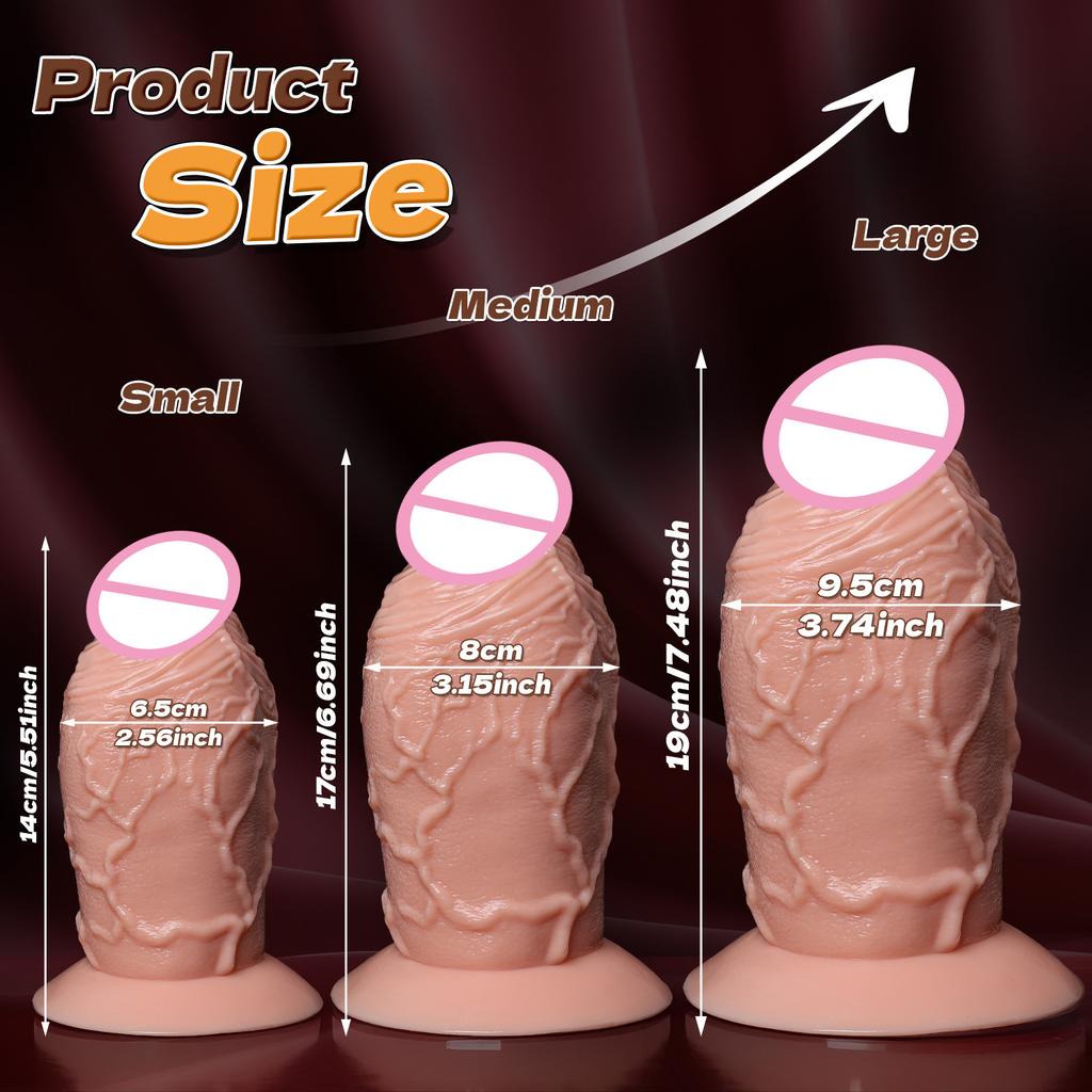 Dilated Anal Device  Super Thick  Egg Free Fake Penis  Egg Free  Simulated Penis  Large Mushroom Head  Masturbator Female Adult Sexual Product