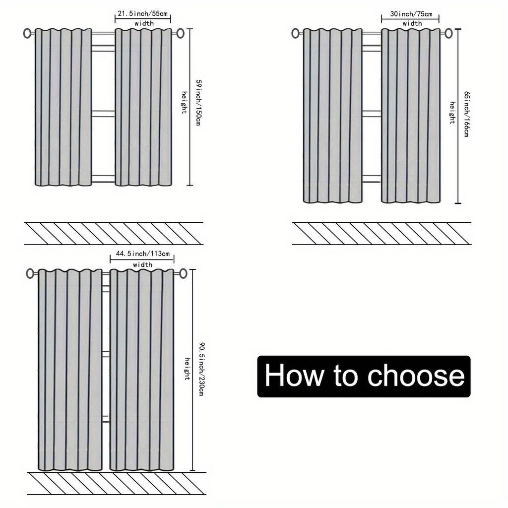 2 Sets of Vintage Artificial Wood Printed Filter Curtains-polyester   Pole Bag Hanging   Home Decoration   Multiple Sizes Available