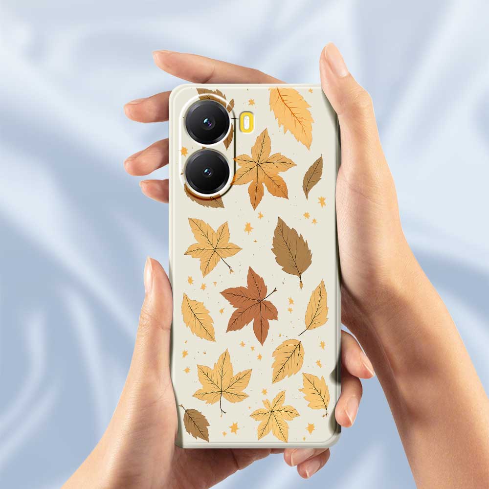 For Xiaomi Redmi Turbo 4 5G/Poco X7 Pro 5G Case Maple Leaves Pattern Printing Straight Edge TPU Phone Back Cover