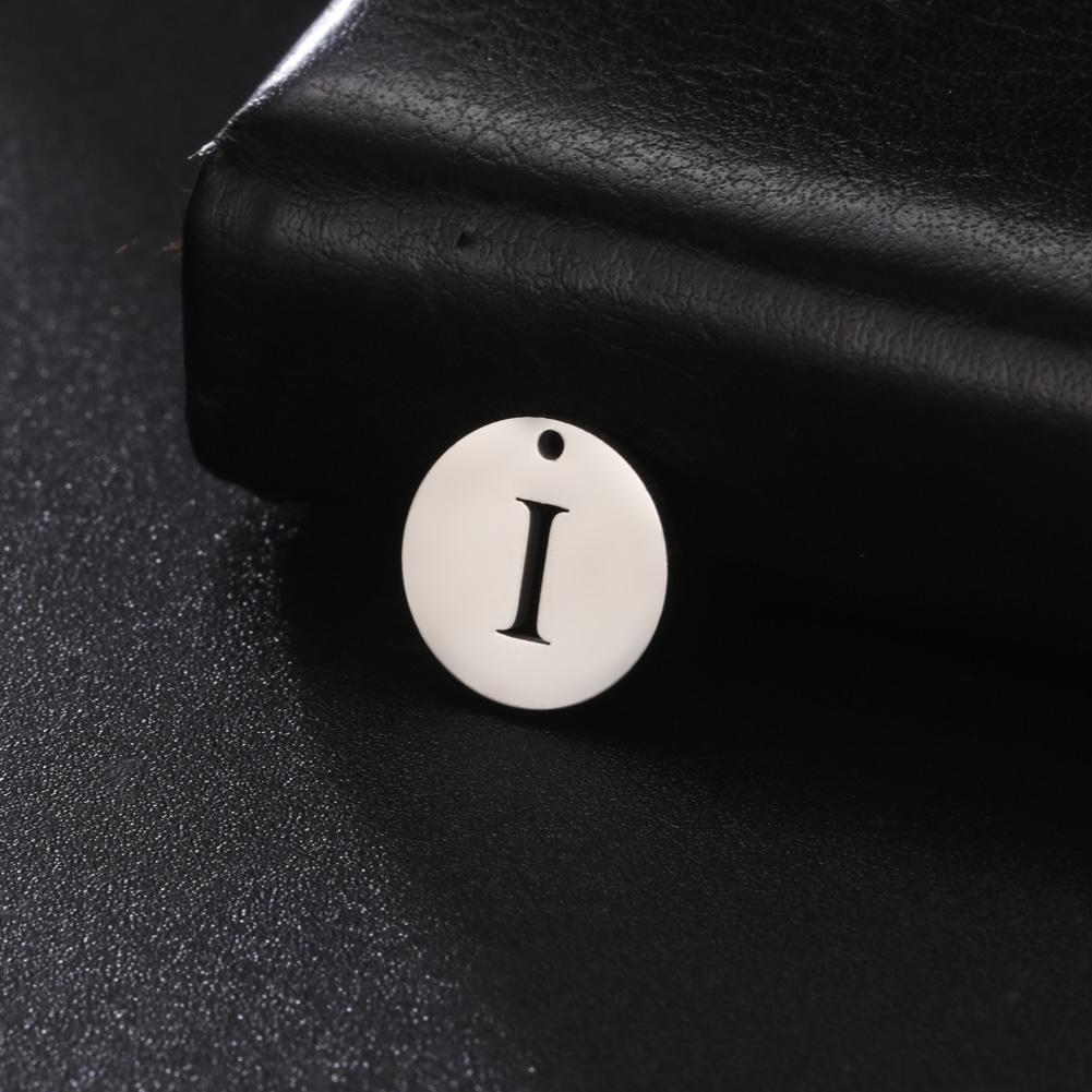 Teamer 10pcs A-Z 26 Letters Stainless Steel Charms for Jewelry Making Initial Alphabet Charms Pendant for Bracelet Necklace DIY