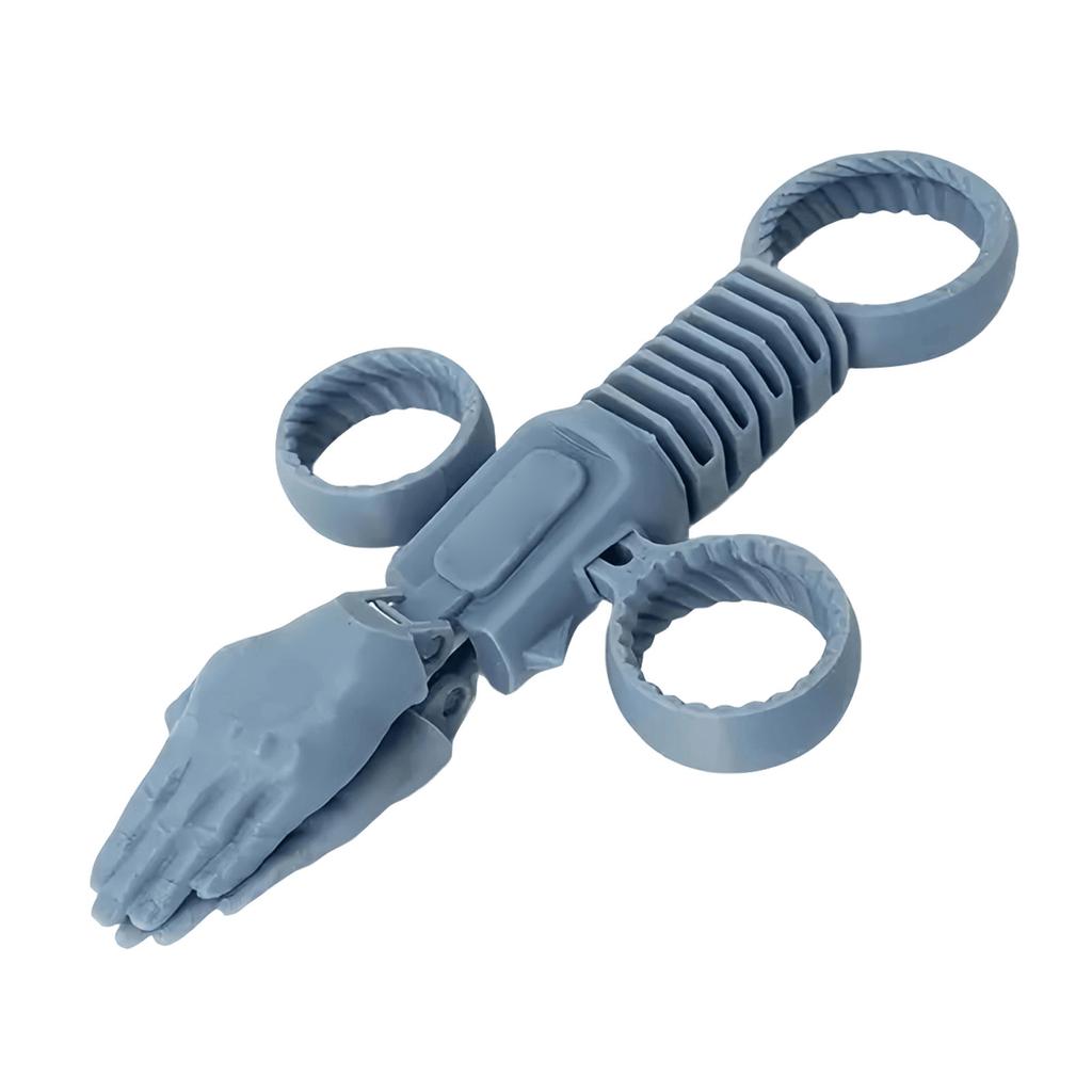 Hand Shaped Spring Toy Stress Relief Fidget Tool Durable Plastic Material Compact Size for Office Desk or Home Use