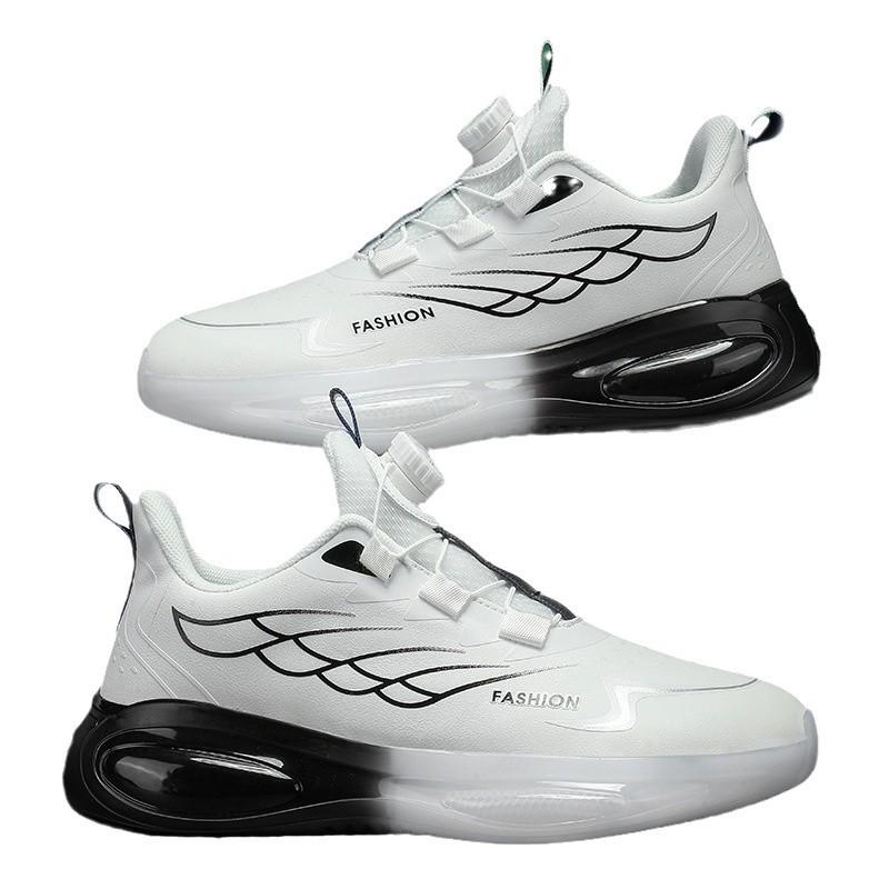 2025 autumn and winter new men's shoes casual teen rotating button running shoes sports shoes men's trendy shoes Jinjiang shoes