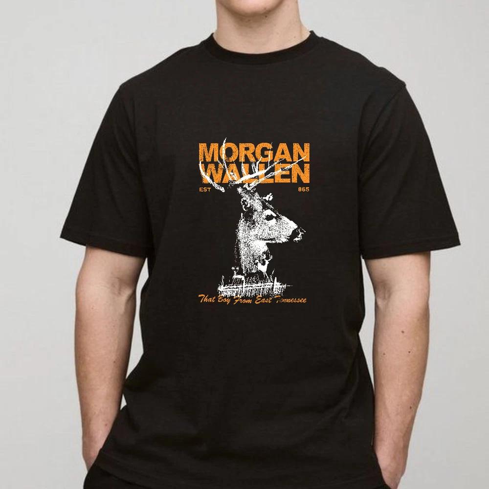 Morgan Wallen Vintage Deer Graphic TShirt Black Country Music Unisex Tee S