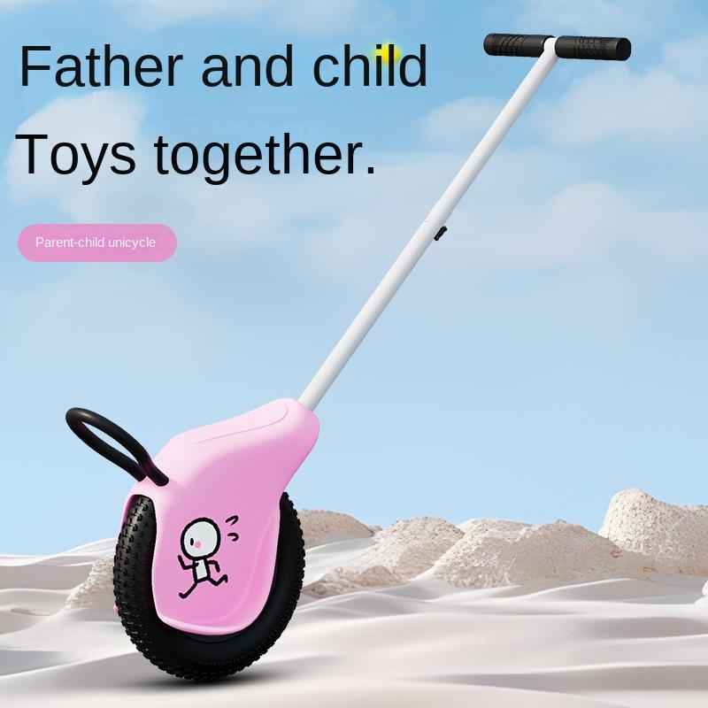 Kids Paternity Outdoor Hillside Beach Unicycle for Mountain Children's Hand Propelled Unicycle with 1Wheel for Ages 5 To 7 Years
