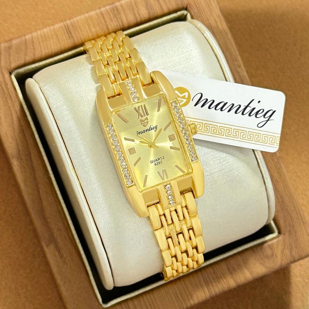 Alloy Square Steel Strap Watch Female Simple Rhinestone Square Diamond Roman Female Dial