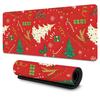 Large Christmas Themed Mouse Pad  SnowflakeTreeSantaStar NonSlip Rubber Base for LaptopDesktop HomeOffice Ideal Gift