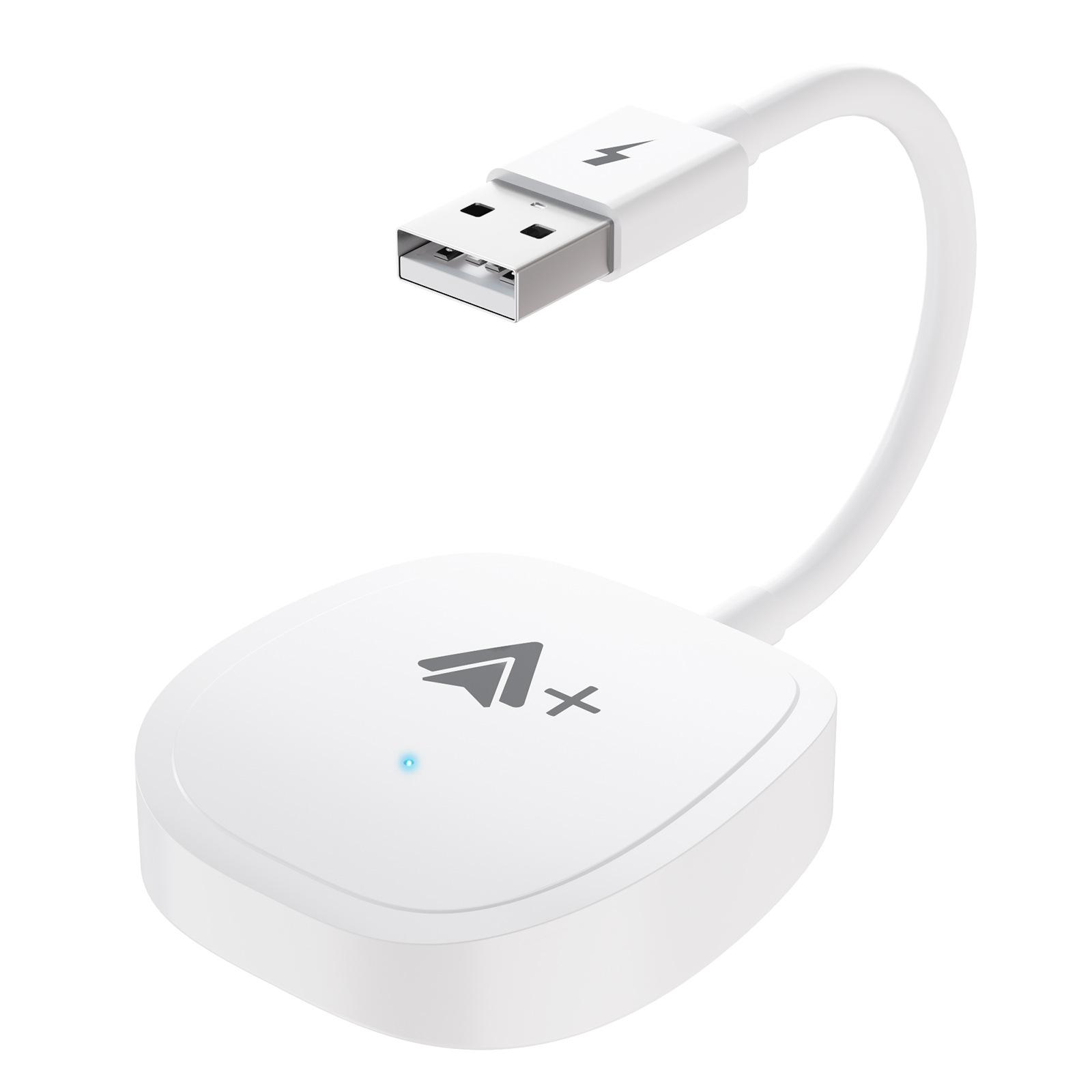 CarPlay Adapter, Wireless Video Converter, Smart AI Box for Apple  Android Car Stereo 【Square】For android
