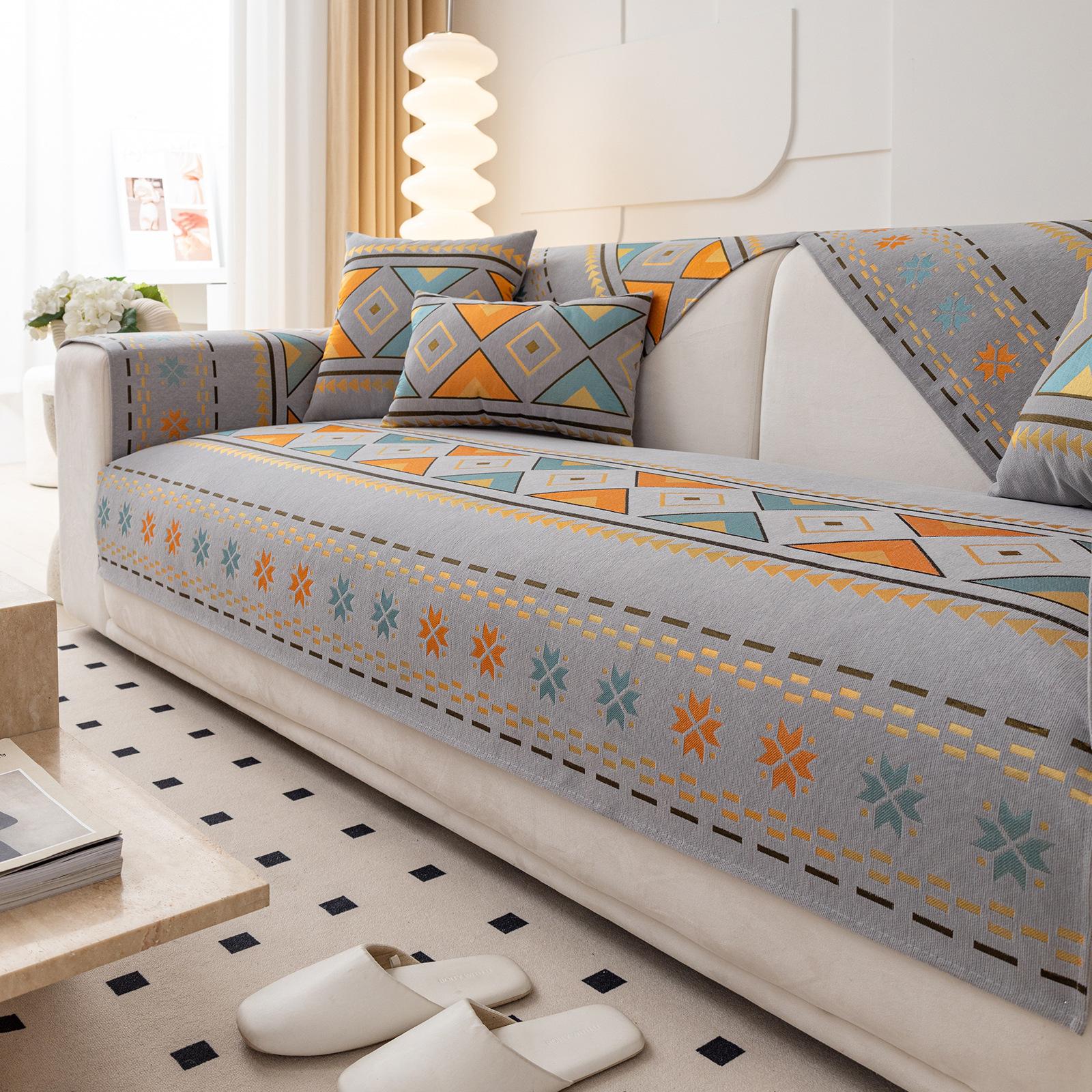 

Всесезонные универсальные диванные подушки, доступная роскошь, нескользящий диван от ветра, подушки с полным покрытием, спинка дивана, подлокотники, перчатки 70x70