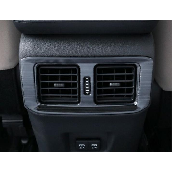 Rear Black Air Vent Outlet Stainless Steel Cover Frame For - Toyota RAV4