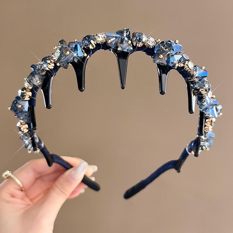 

2025 Ободок со стразами: Сверхпрочный, Нескользящий, Стильный Аксессуар для Волос для Женщин