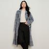 Elva' Island Women's Plaid Double-Sided Wool Blend Coat