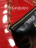 Modische Damen-Einschultertasche mit Kettenriemen Handtasche mit Design-Sinn Umhängetasche in goldener Farbe Logo