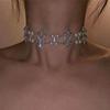 Hollow Double Layer Necklace Vintage Pearl Metal Necklace Elegant Pearl Beads Choker  Daily