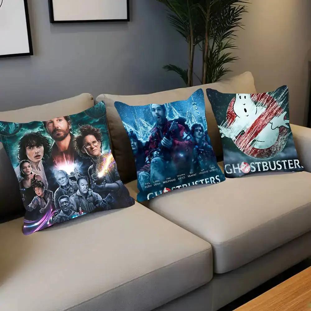 Film Ghostbusters F-Frozen E-Empire 2 Pillow Case Square Pillow Bedroom Sofa Leisure Comfort Cushion Living Room Home Decoration