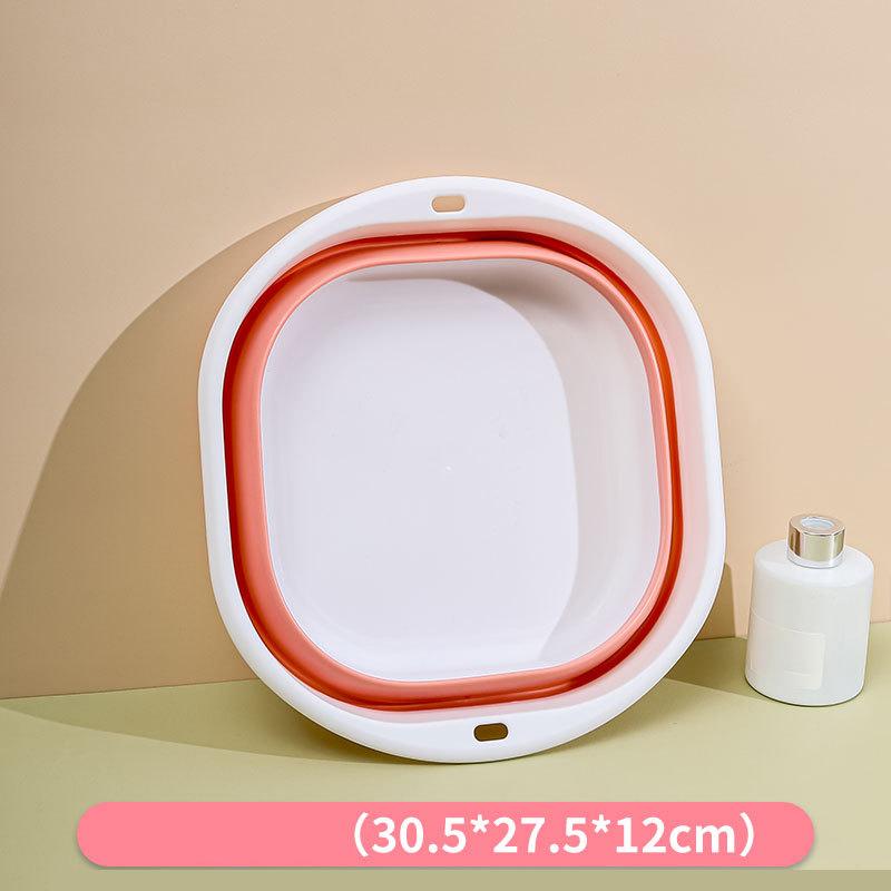 Polymer Folding Basins Handheld Wash Basins Folding Laundry Tub Adult Baby Bath Basin Restroom Culinary Accessories Wash Basin