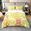 Tropical Fruit Orange Duvet Cover For Kids Teens Lightweight Quilt Covers Bedroom Decor Summer Themed Bedspread Covers No Quilt