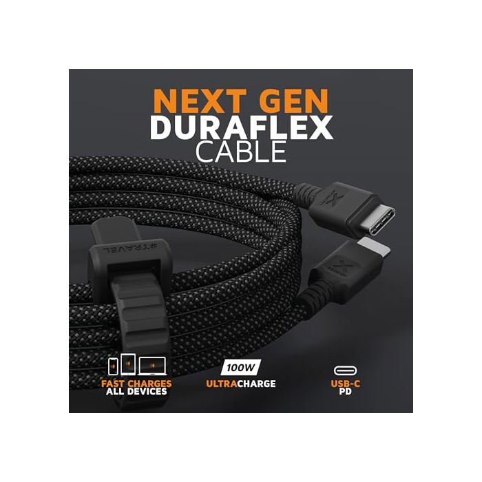 USB-C PD 100W Cable - Xtorm - 3 Meters - Black - Ultra-fast Charging - Fast Data Transfer - Durable Design