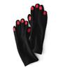 Cute Nail Polish Embroidery Cashmere Gloves Women Wool Velvet Thick Touch Screen Gloves Female Winter Warm Driving Gloves H100