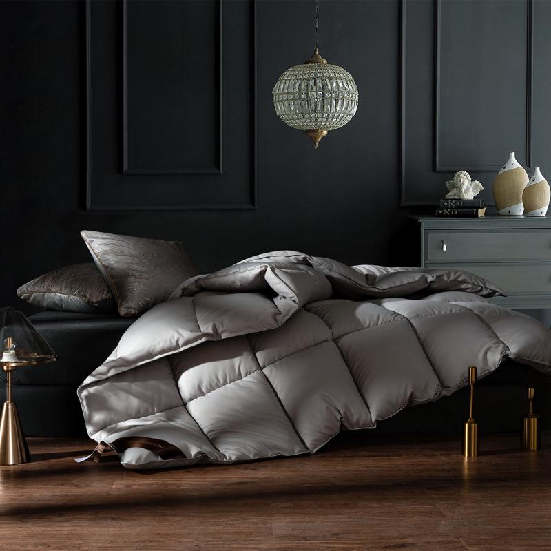 

Утолщенное всехлопковое пухонепроницаемое одеяло из перьевого бархата для зимы: Теплое шелково-хлопковое постельное белье пуховое одеяло 150x200cm 3kg