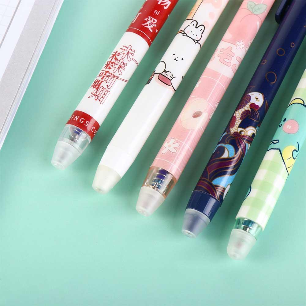 Kawaii Stationery Blue for Kids Washable Handle 0.5mm Gel Pens Erasable Pen Press Pen Student Pen