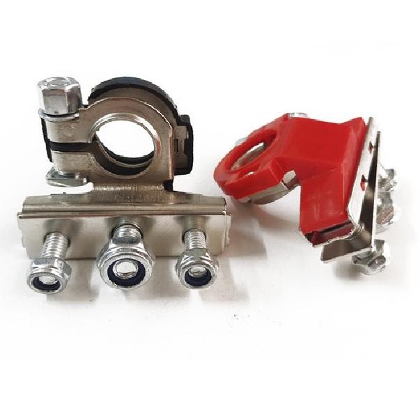 ()2X Car Marine Battery Terminal Connector Positive Negative Cable Clamp Clip