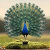 1pcs Suitable for Vibrant Peacock Garden Decoration Piles Throughout the Four Seasons, Perfect for Courtyard Decoration