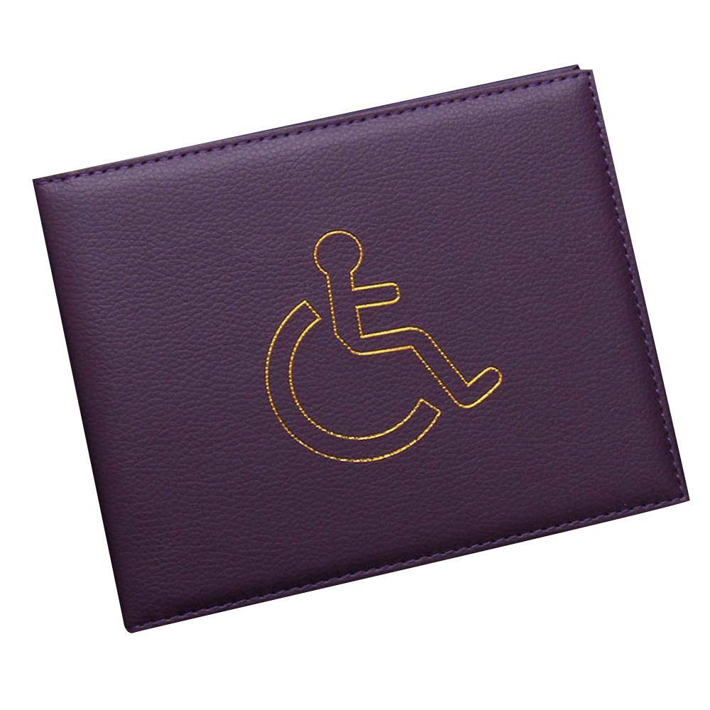 

Document Protection Sleeve Wallet Disabled Blue Badge Holder Disable Badge Hologram Safe Protection Cover Permit Display Cover фиолетовый