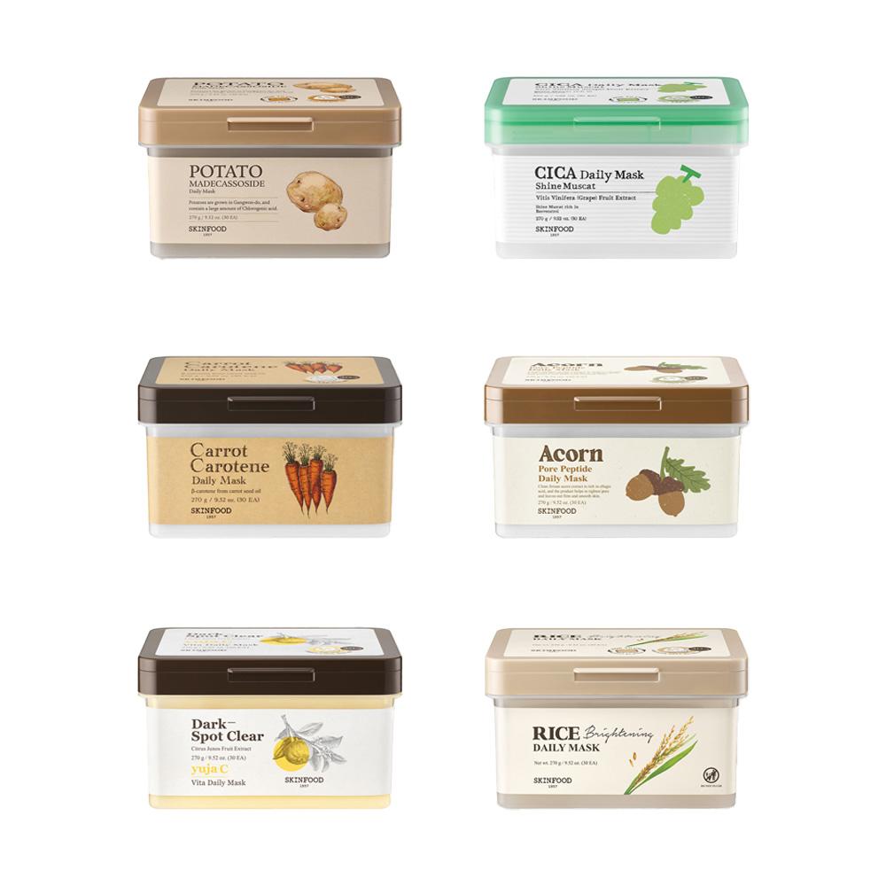 SKINFOOD Daily Mask Sheet 30 Sheets 6 Types Choose 1