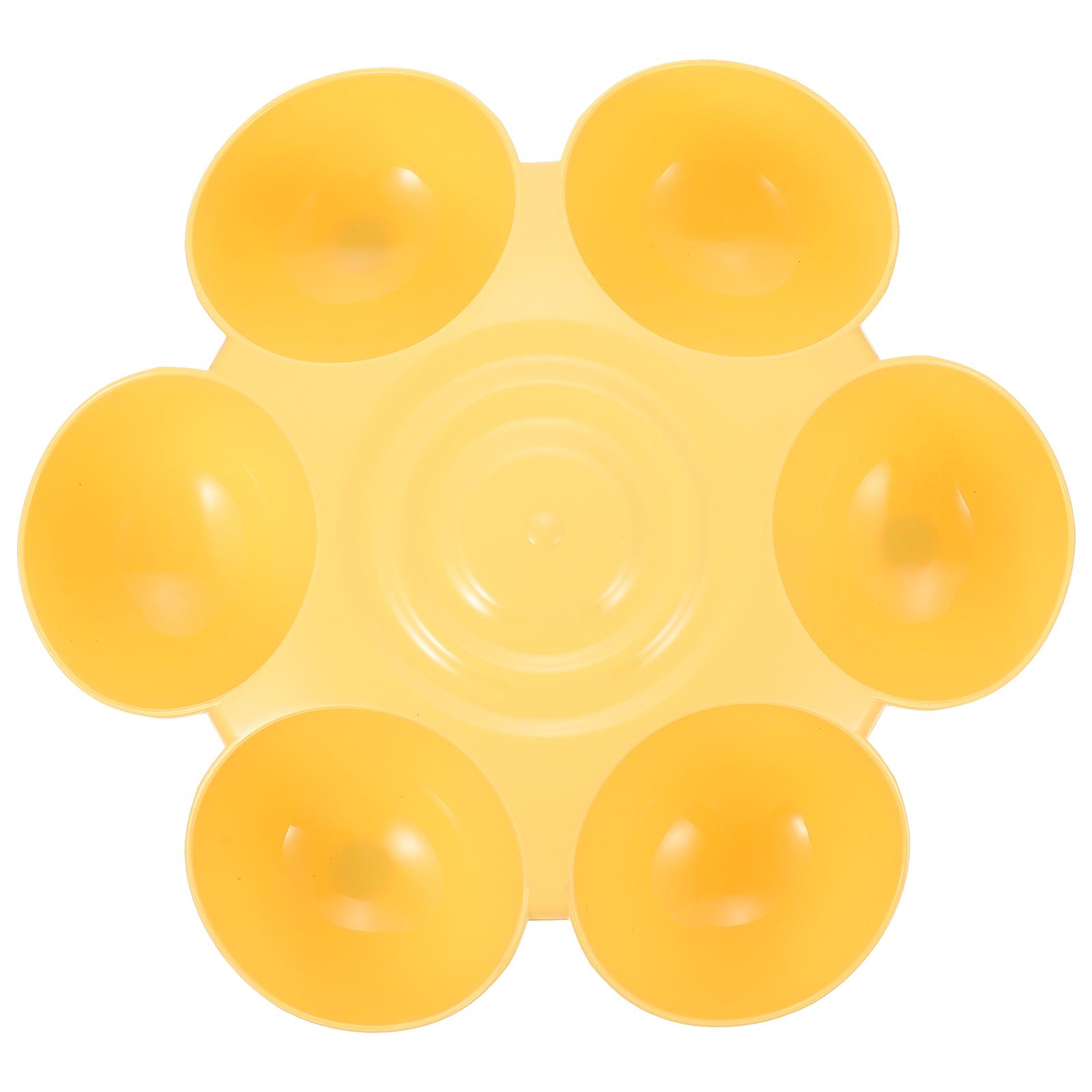 

Pet Feeding Bowl for Dogs Cats Automatic Water Dispenser Food Container Puppy Kitten Treats Holder Yellow Plastic Multi Use жёлтый