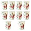 Christmas Disposable Tableware Sets Santa Claus Party Tablecloths Paper Plates Cups Tissue Napkins Straws Decoration Supplies