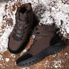 Newest Men'S Shoes Warm Winter Boots Men Casual Leather Outdoor Hiking Boots Man Non-Slip Ankle Snow Footwear Male Plus Size 38-47